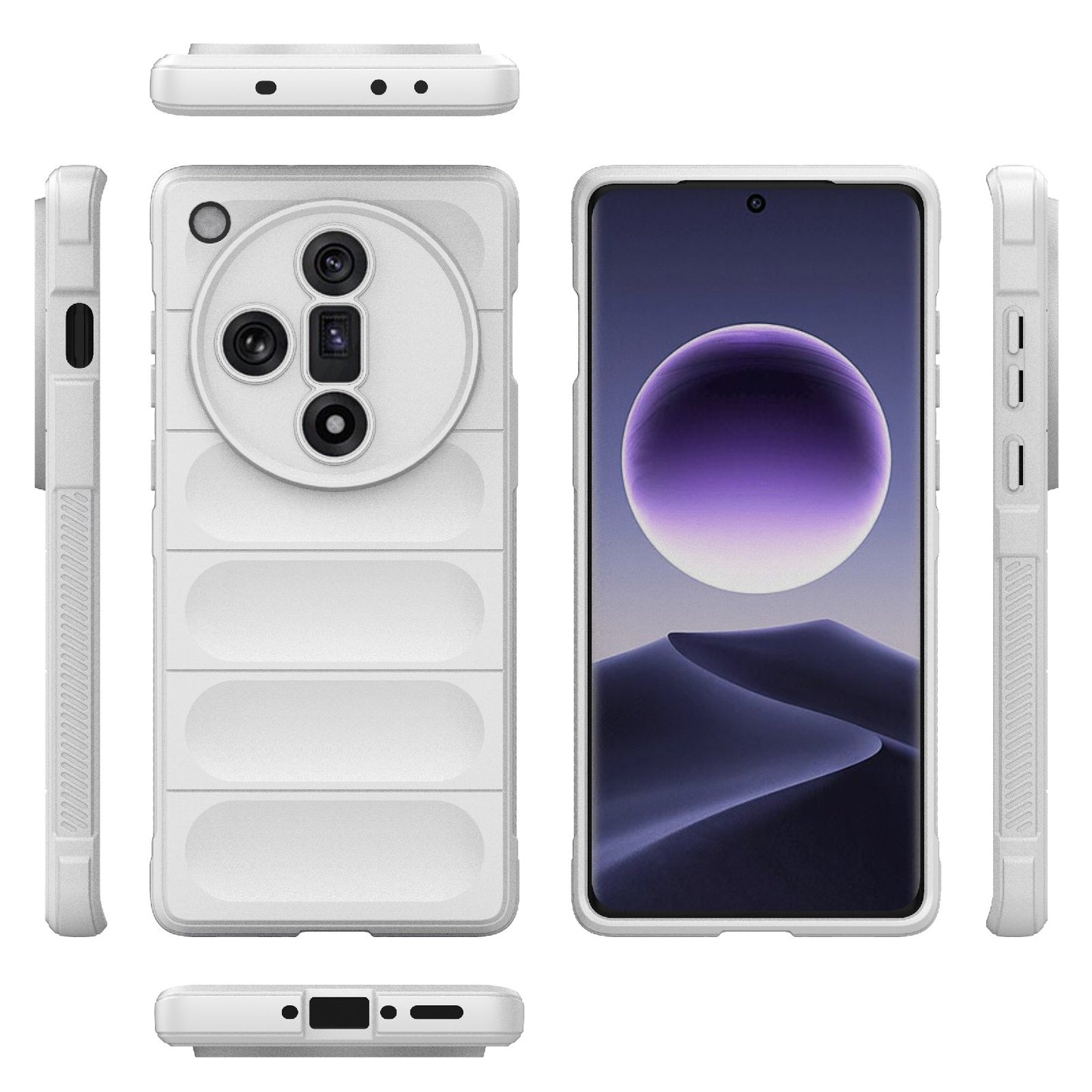 OPPO Find X7 5G Magic Shield TPU + Flannel Phone Case: Durable, Non-toxic, Easy Access, Stylish Design
