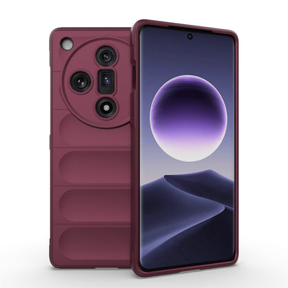 OPPO Find X7 5G Magic Shield TPU + Flannel Phone Case: Durable, Non-toxic, Easy Access, Stylish Design