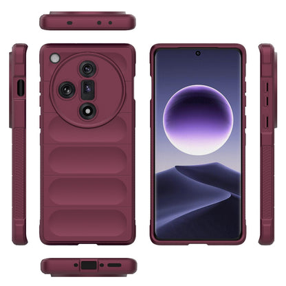OPPO Find X7 5G Magic Shield TPU + Flannel Phone Case: Durable, Non-toxic, Easy Access, Stylish Design