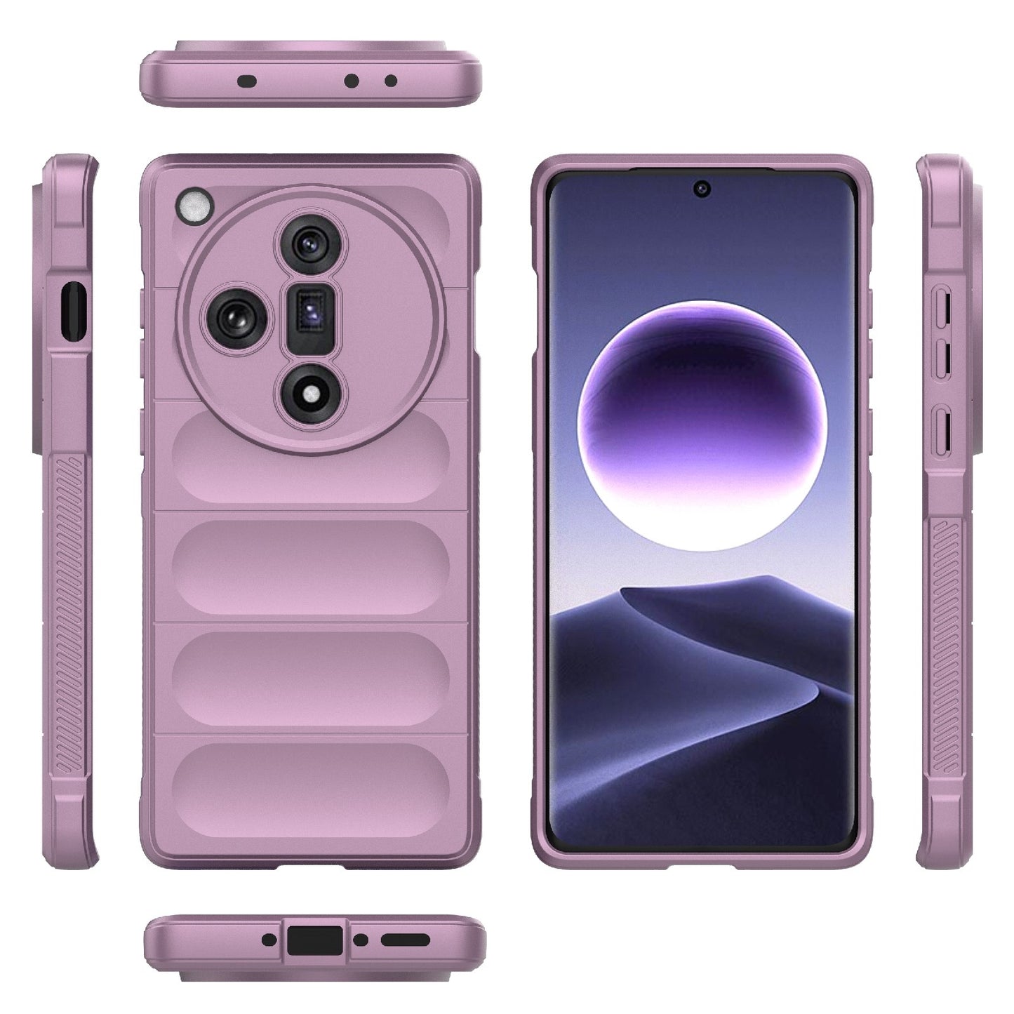OPPO Find X7 5G Magic Shield TPU + Flannel Phone Case: Durable, Non-toxic, Easy Access, Stylish Design