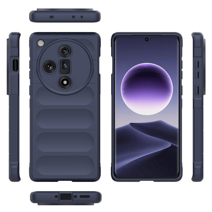 OPPO Find X7 5G Magic Shield TPU + Flannel Phone Case: Durable, Non-toxic, Easy Access, Stylish Design