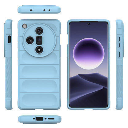OPPO Find X7 5G Magic Shield TPU + Flannel Phone Case: Durable, Non-toxic, Easy Access, Stylish Design