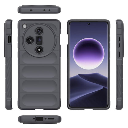 OPPO Find X7 5G Magic Shield TPU + Flannel Phone Case: Durable, Non-toxic, Easy Access, Stylish Design