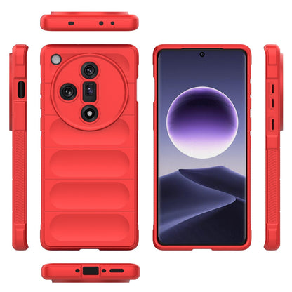 OPPO Find X7 5G Magic Shield TPU + Flannel Phone Case: Durable, Non-toxic, Easy Access, Stylish Design