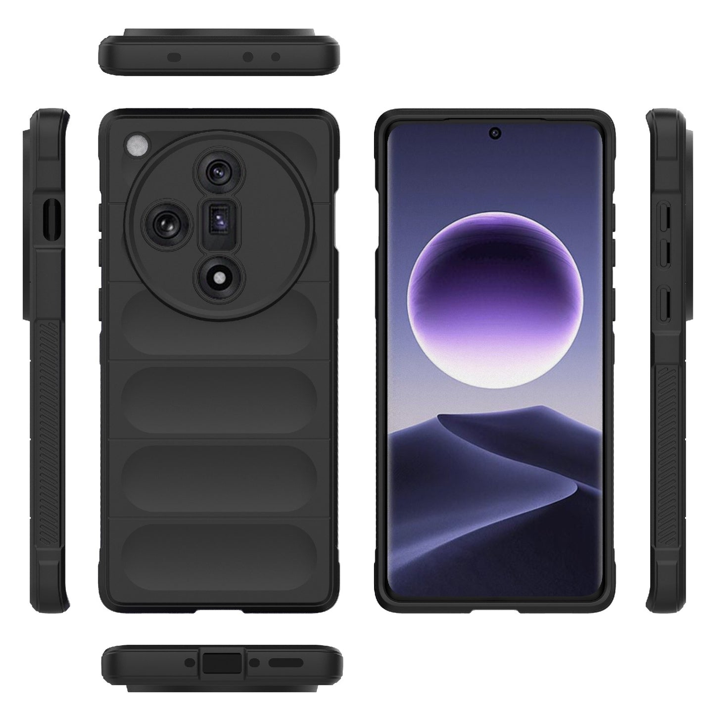 OPPO Find X7 5G Magic Shield TPU + Flannel Phone Case: Durable, Non-toxic, Easy Access, Stylish Design