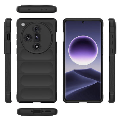 OPPO Find X7 5G Magic Shield TPU + Flannel Phone Case: Durable, Non-toxic, Easy Access, Stylish Design