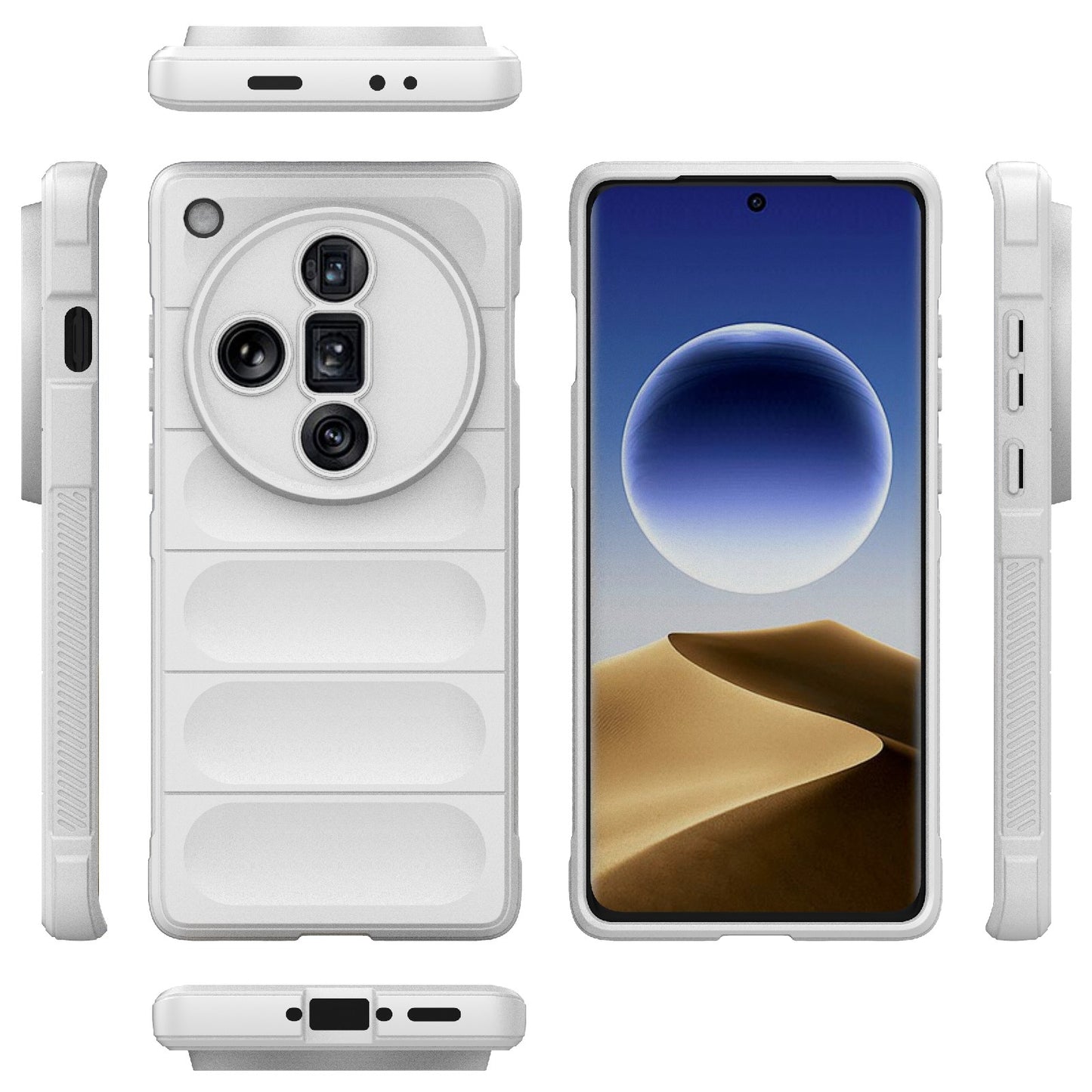 OPPO Find X7 Ultra 5G Magic Shield TPU + Flannel Phone Case: Durable, Non-toxic, Easy Access, Stylish Design