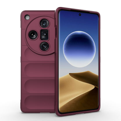 OPPO Find X7 Ultra 5G Magic Shield TPU + Flannel Phone Case: Durable, Non-toxic, Easy Access, Stylish Design