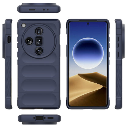 OPPO Find X7 Ultra 5G Magic Shield TPU + Flannel Phone Case: Durable, Non-toxic, Easy Access, Stylish Design