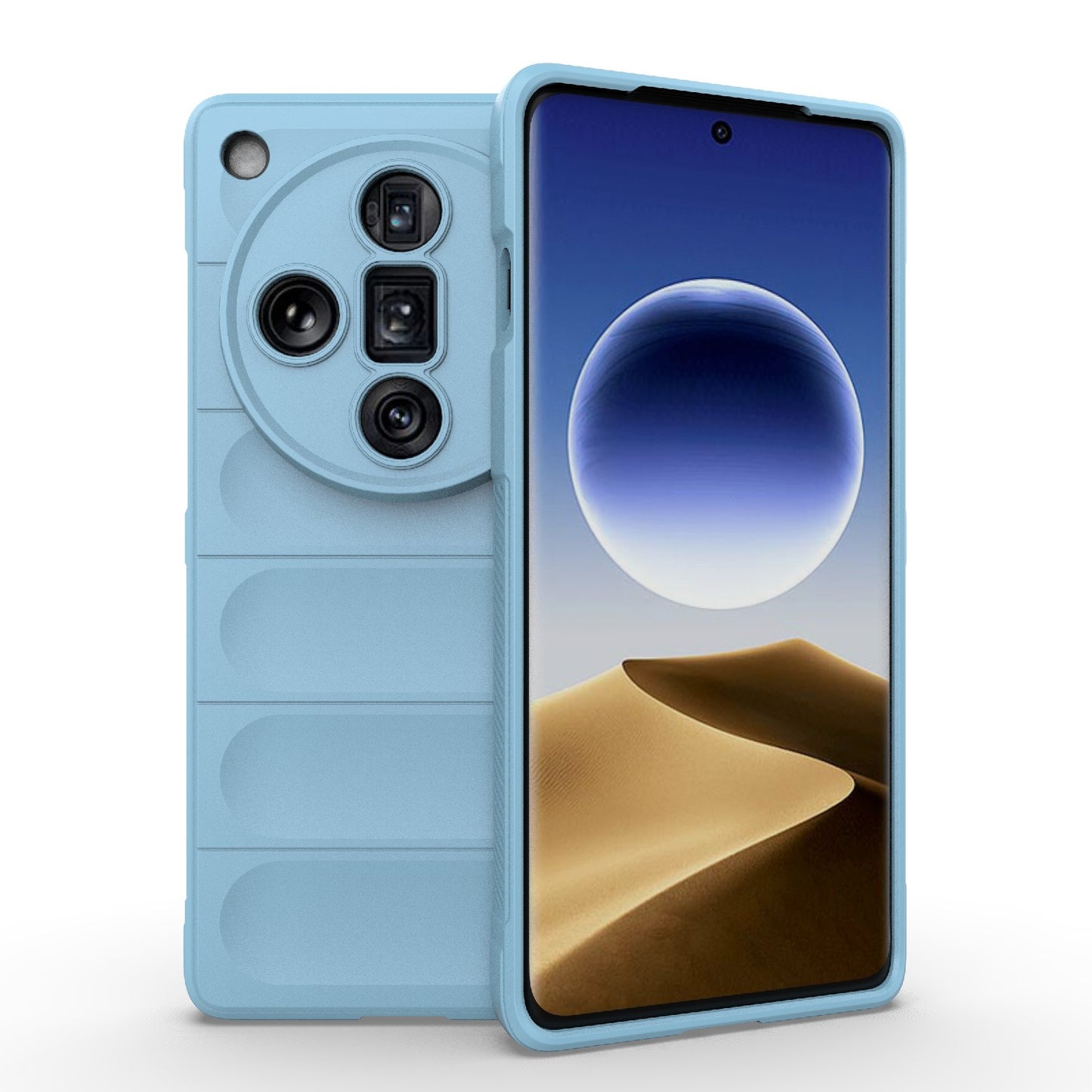 OPPO Find X7 Ultra 5G Magic Shield TPU + Flannel Phone Case: Durable, Non-toxic, Easy Access, Stylish Design