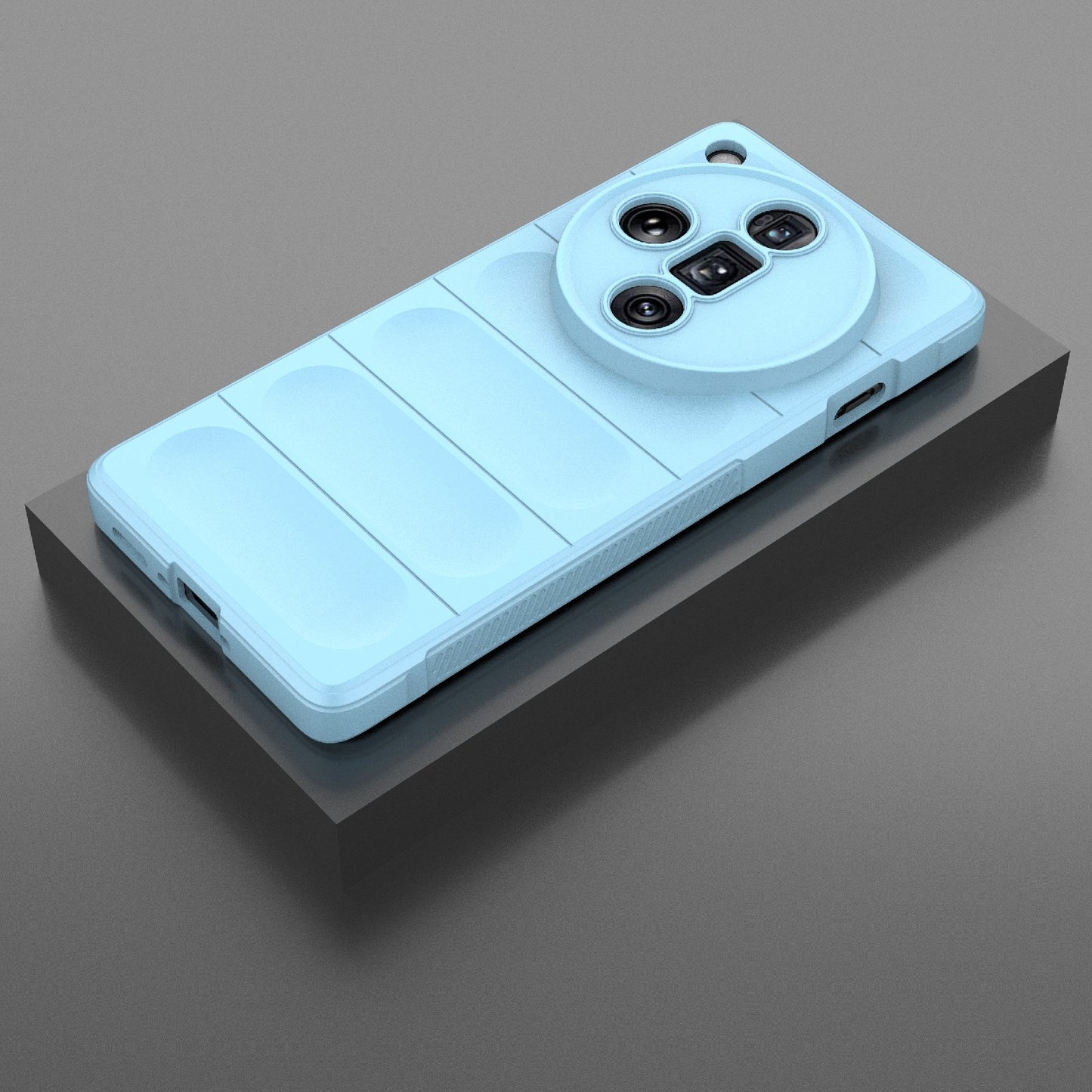 OPPO Find X7 Ultra 5G Magic Shield TPU + Flannel Phone Case: Durable, Non-toxic, Easy Access, Stylish Design