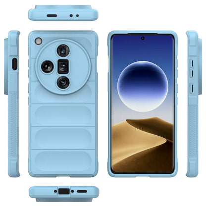 OPPO Find X7 Ultra 5G Magic Shield TPU + Flannel Phone Case: Durable, Non-toxic, Easy Access, Stylish Design