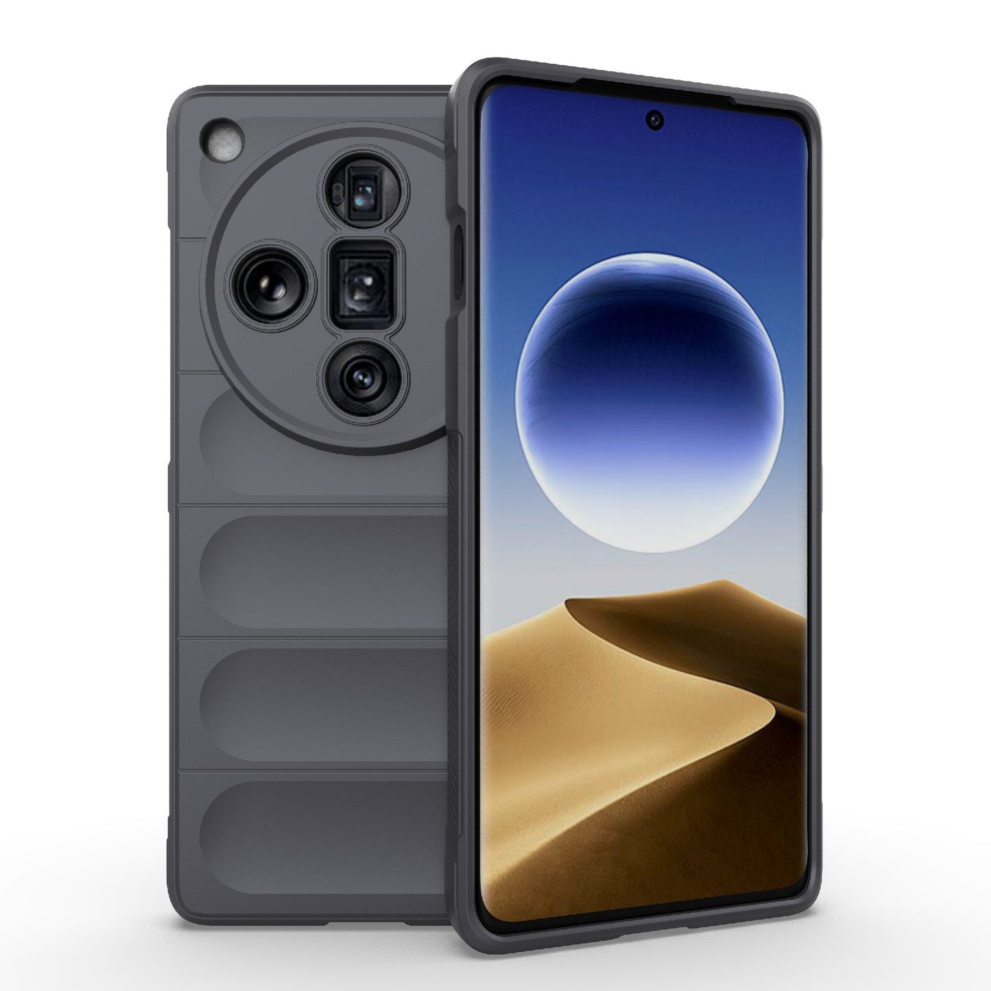 OPPO Find X7 Ultra 5G Magic Shield TPU + Flannel Phone Case: Durable, Non-toxic, Easy Access, Stylish Design