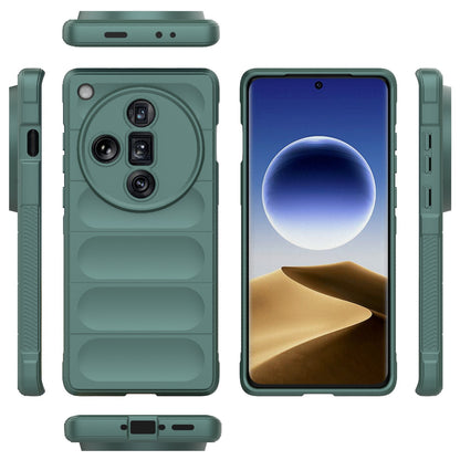 OPPO Find X7 Ultra 5G Magic Shield TPU + Flannel Phone Case: Durable, Non-toxic, Easy Access, Stylish Design