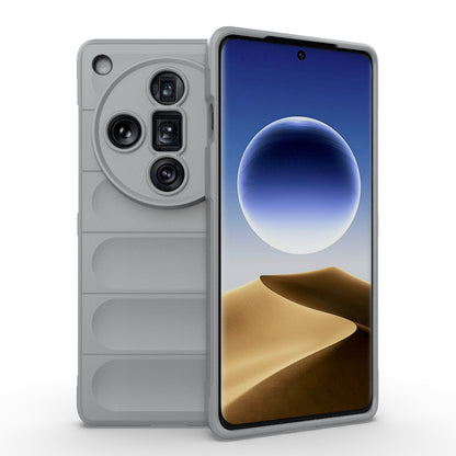 OPPO Find X7 Ultra 5G Magic Shield TPU + Flannel Phone Case: Durable, Non-toxic, Easy Access, Stylish Design