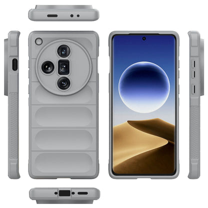 OPPO Find X7 Ultra 5G Magic Shield TPU + Flannel Phone Case: Durable, Non-toxic, Easy Access, Stylish Design