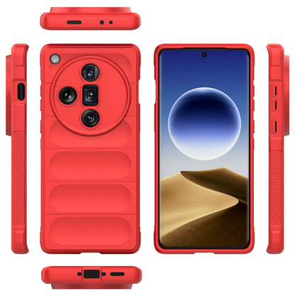 OPPO Find X7 Ultra 5G Magic Shield TPU + Flannel Phone Case: Durable, Non-toxic, Easy Access, Stylish Design