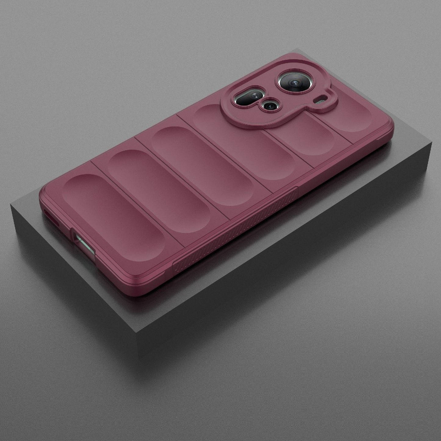 OPPO Reno11 5G Global Magic Shield TPU + Flannel Phone Case: Durable, Non-toxic, Easy Access, Stylish Design