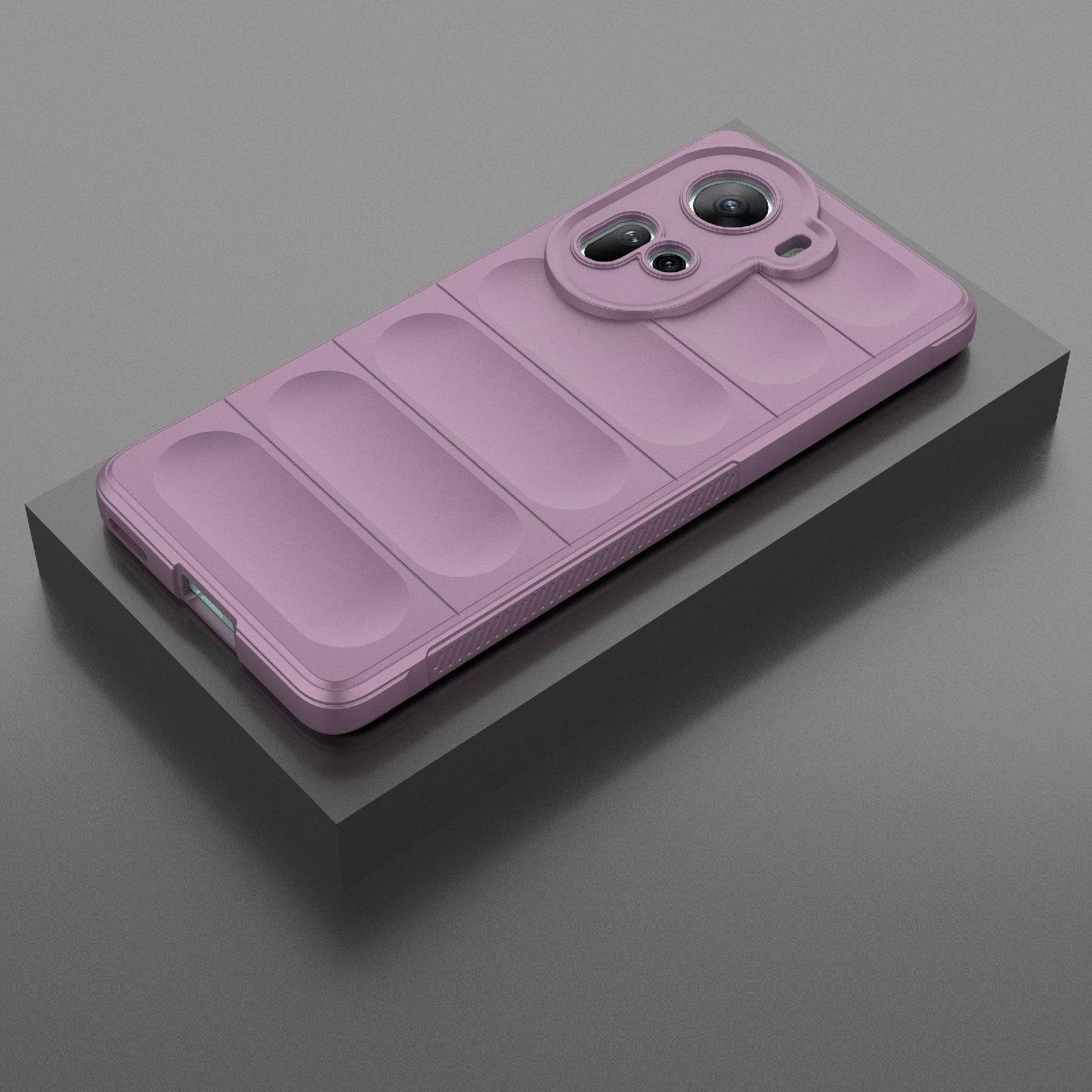 OPPO Reno11 5G Global Magic Shield TPU + Flannel Phone Case: Durable, Non-toxic, Easy Access, Stylish Design
