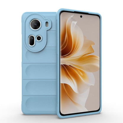 OPPO Reno11 5G Global Magic Shield TPU + Flannel Phone Case: Durable, Non-toxic, Easy Access, Stylish Design