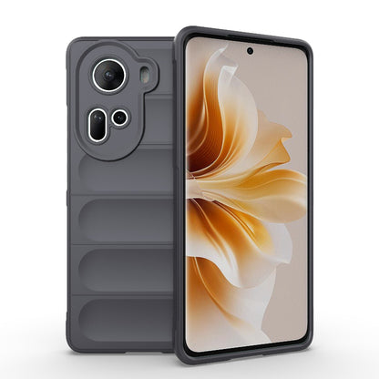 OPPO Reno11 5G Global Magic Shield TPU + Flannel Phone Case: Durable, Non-toxic, Easy Access, Stylish Design