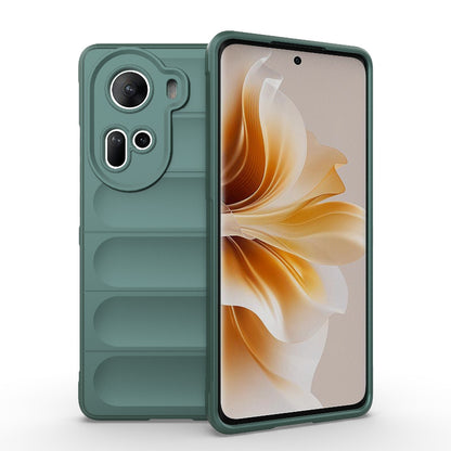 OPPO Reno11 5G Global Magic Shield TPU + Flannel Phone Case: Durable, Non-toxic, Easy Access, Stylish Design