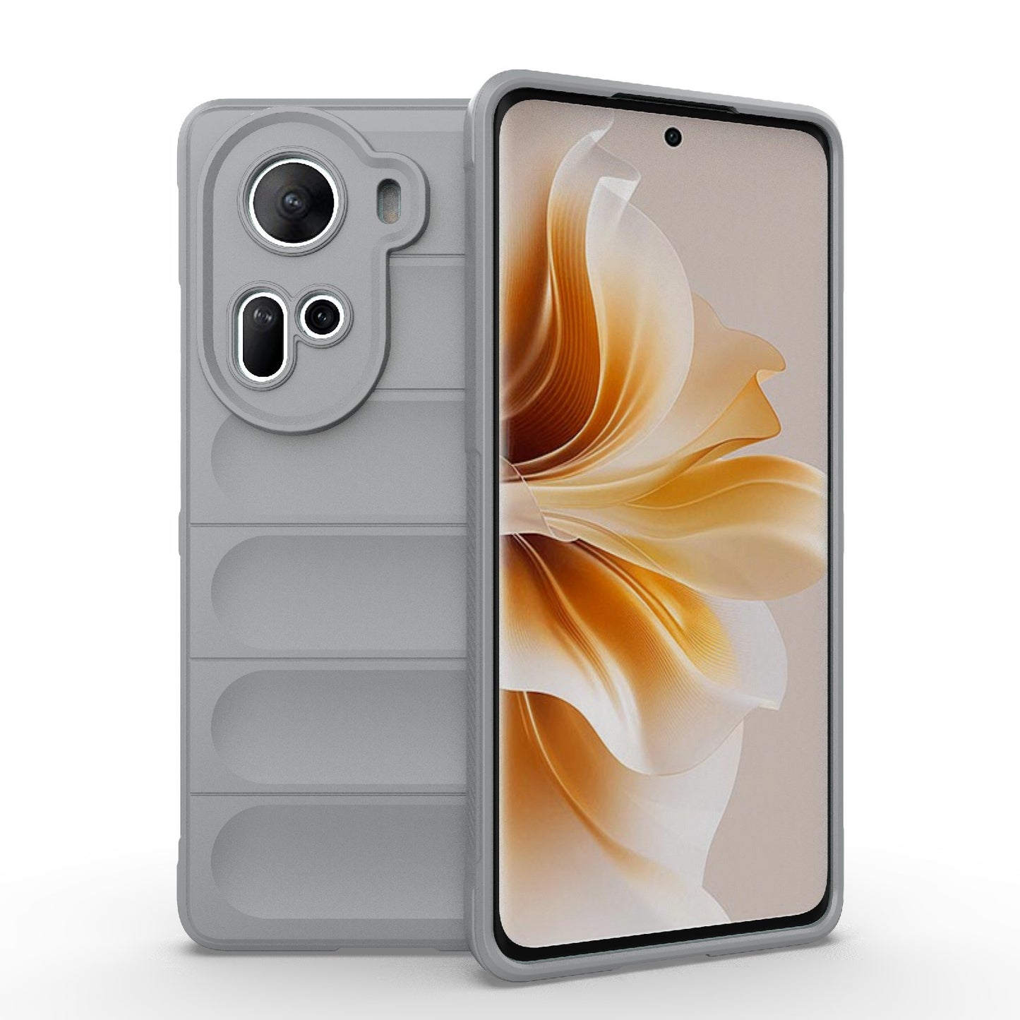 OPPO Reno11 5G Global Magic Shield TPU + Flannel Phone Case: Durable, Non-toxic, Easy Access, Stylish Design