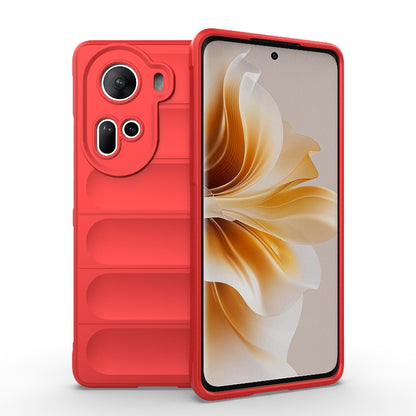 OPPO Reno11 5G Global Magic Shield TPU + Flannel Phone Case: Durable, Non-toxic, Easy Access, Stylish Design