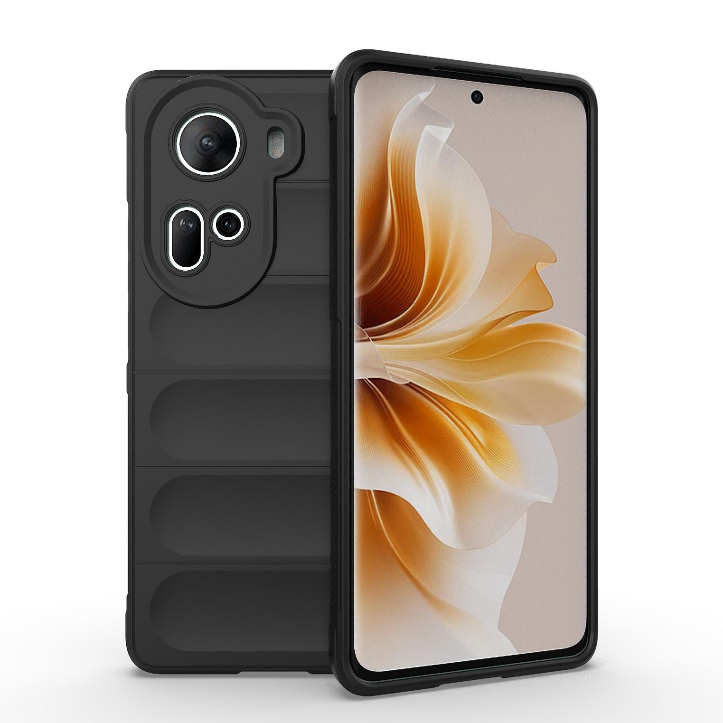 OPPO Reno11 5G Global Magic Shield TPU + Flannel Phone Case: Durable, Non-toxic, Easy Access, Stylish Design