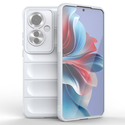 OPPO Reno11 F 5G Global Magic Shield TPU + Flannel Phone Case: Durable, Non-toxic, Easy Access, Stylish Design