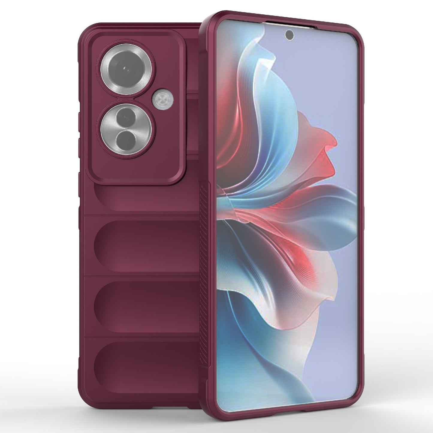 OPPO Reno11 F 5G Global Magic Shield TPU + Flannel Phone Case: Durable, Non-toxic, Easy Access, Stylish Design
