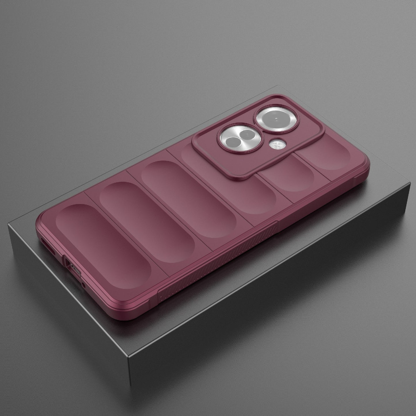 OPPO Reno11 F 5G Global Magic Shield TPU + Flannel Phone Case: Durable, Non-toxic, Easy Access, Stylish Design
