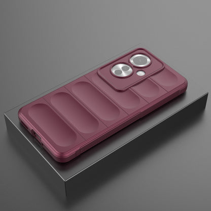 OPPO Reno11 F 5G Global Magic Shield TPU + Flannel Phone Case: Durable, Non-toxic, Easy Access, Stylish Design