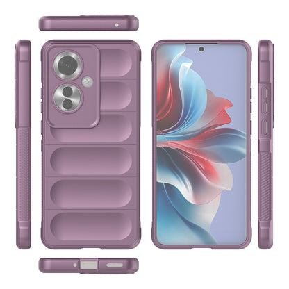 OPPO Reno11 F 5G Global Magic Shield TPU + Flannel Phone Case: Durable, Non-toxic, Easy Access, Stylish Design