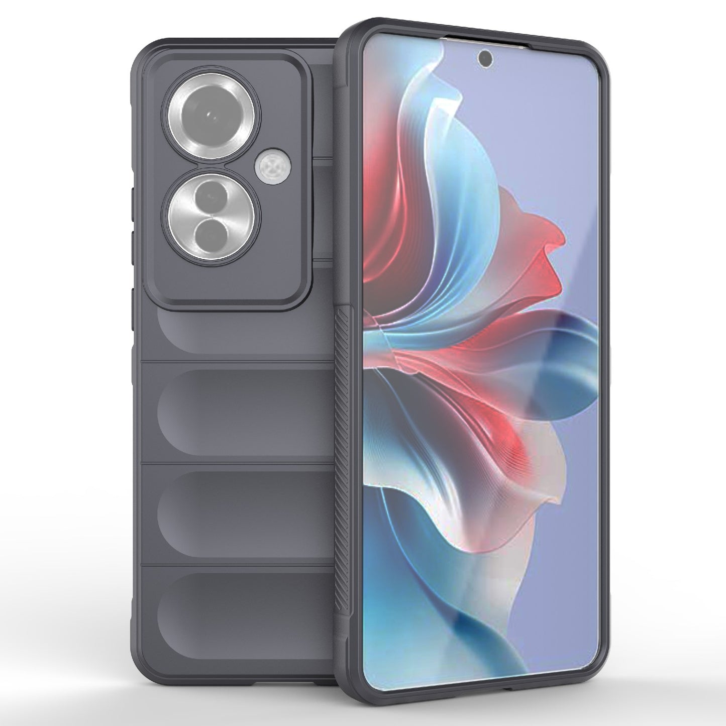 OPPO Reno11 F 5G Global Magic Shield TPU + Flannel Phone Case: Durable, Non-toxic, Easy Access, Stylish Design