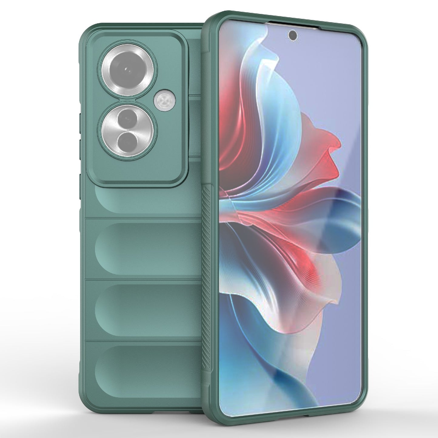 OPPO Reno11 F 5G Global Magic Shield TPU + Flannel Phone Case: Durable, Non-toxic, Easy Access, Stylish Design