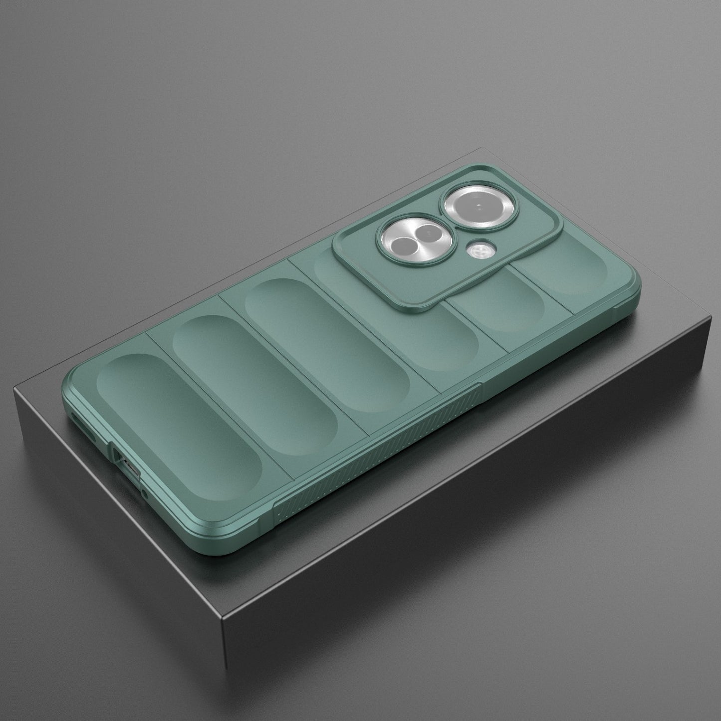 OPPO Reno11 F 5G Global Magic Shield TPU + Flannel Phone Case: Durable, Non-toxic, Easy Access, Stylish Design