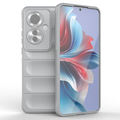 OPPO Reno11 F 5G Global Magic Shield TPU + Flannel Phone Case: Durable, Non-toxic, Easy Access, Stylish Design