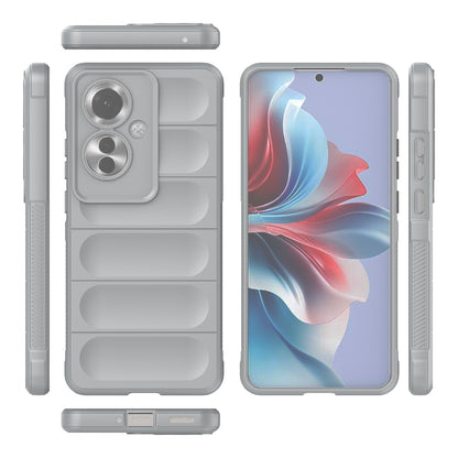 OPPO Reno11 F 5G Global Magic Shield TPU + Flannel Phone Case: Durable, Non-toxic, Easy Access, Stylish Design