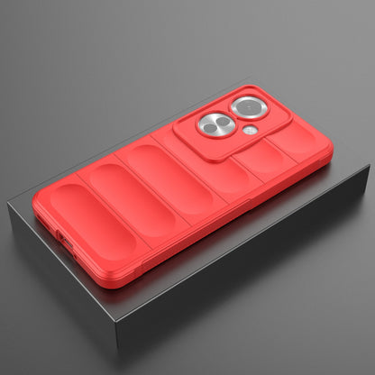 OPPO Reno11 F 5G Global Magic Shield TPU + Flannel Phone Case: Durable, Non-toxic, Easy Access, Stylish Design