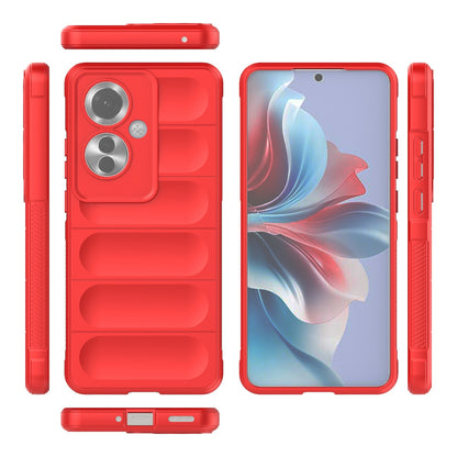 OPPO Reno11 F 5G Global Magic Shield TPU + Flannel Phone Case: Durable, Non-toxic, Easy Access, Stylish Design
