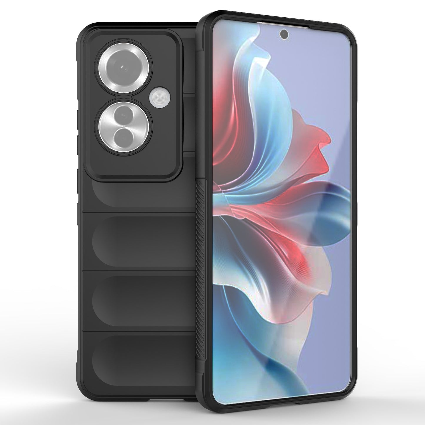 OPPO Reno11 F 5G Global Magic Shield TPU + Flannel Phone Case: Durable, Non-toxic, Easy Access, Stylish Design