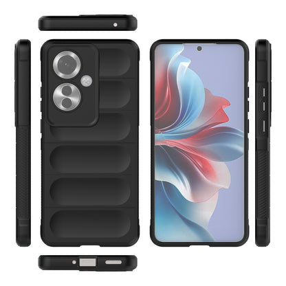 OPPO Reno11 F 5G Global Magic Shield TPU + Flannel Phone Case: Durable, Non-toxic, Easy Access, Stylish Design