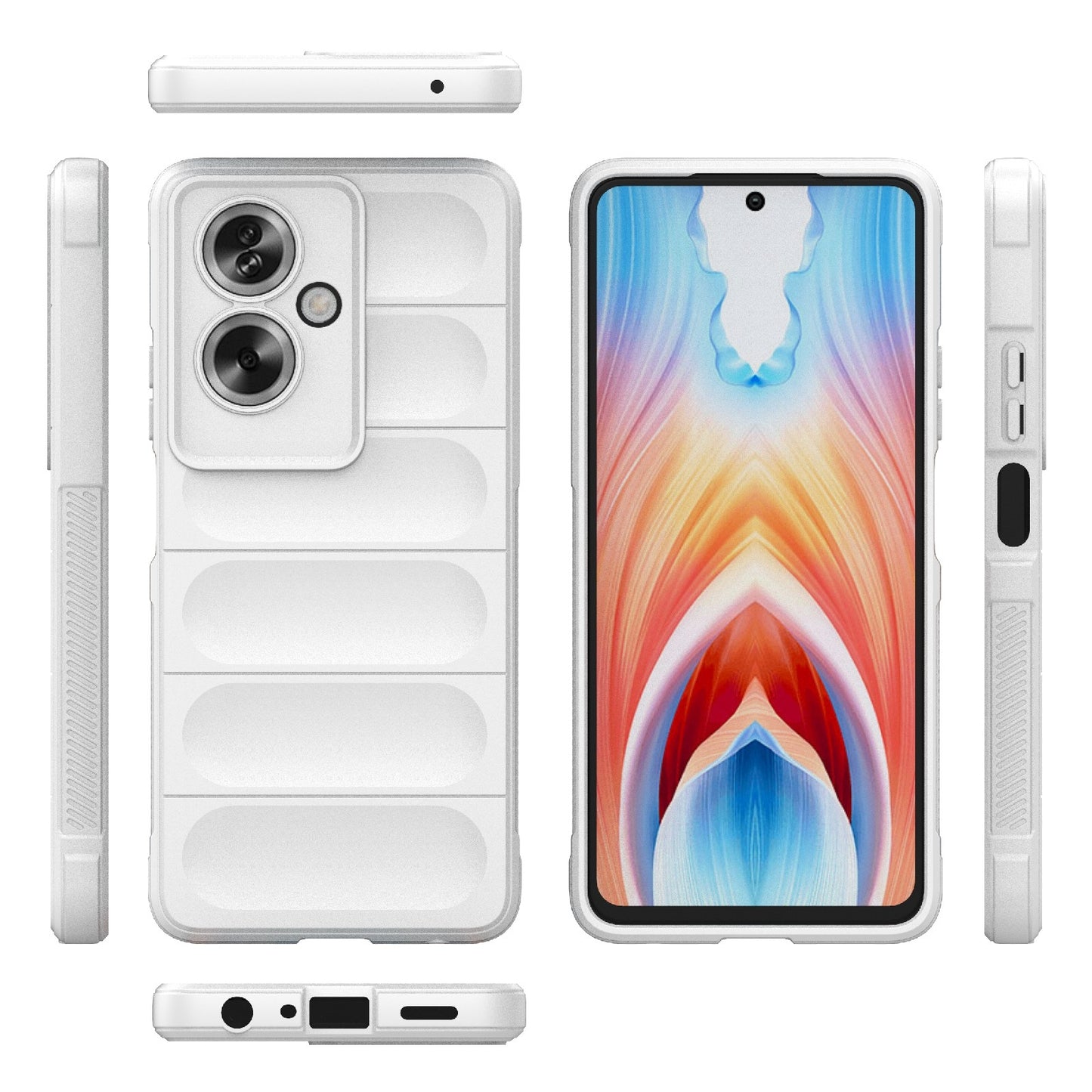 OPPO A79 5G Global Magic Shield TPU + Flannel Phone Case: Durable, Non-toxic, Easy Access, Stylish Design