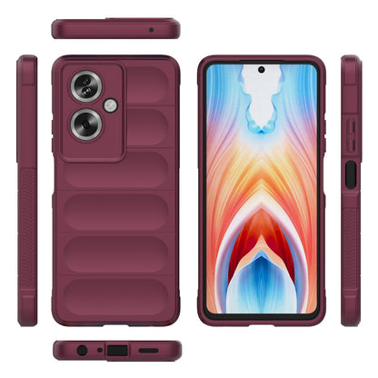 OPPO A79 5G Global Magic Shield TPU + Flannel Phone Case: Durable, Non-toxic, Easy Access, Stylish Design
