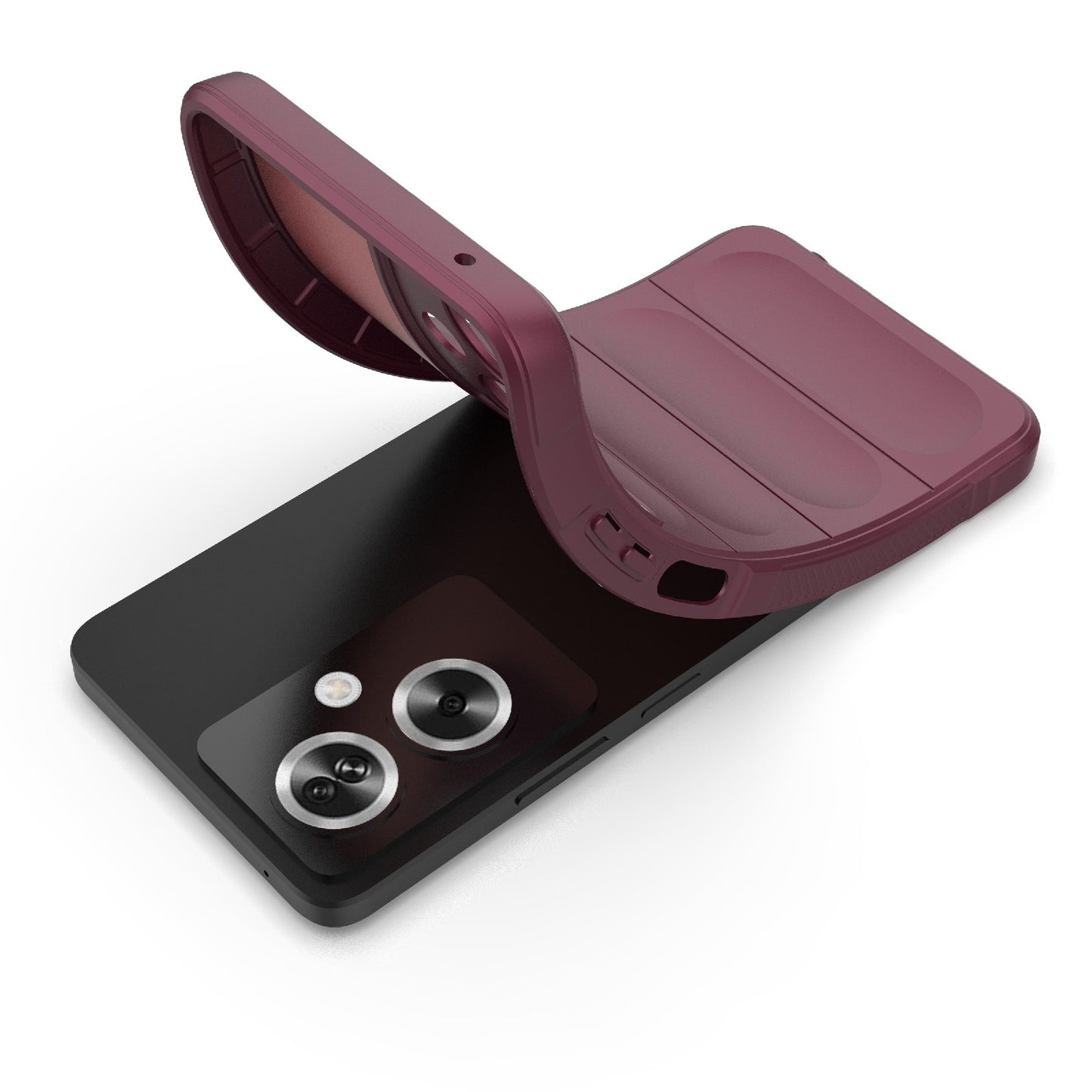 OPPO A79 5G Global Magic Shield TPU + Flannel Phone Case: Durable, Non-toxic, Easy Access, Stylish Design