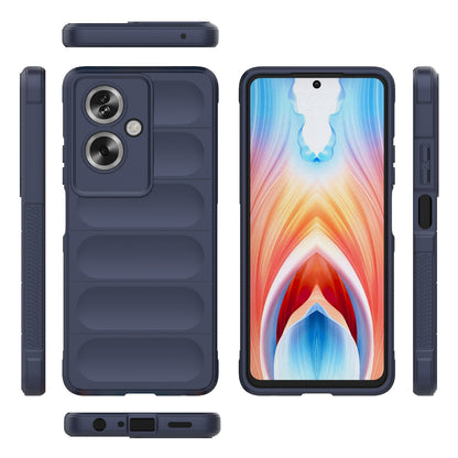 OPPO A79 5G Global Magic Shield TPU + Flannel Phone Case: Durable, Non-toxic, Easy Access, Stylish Design