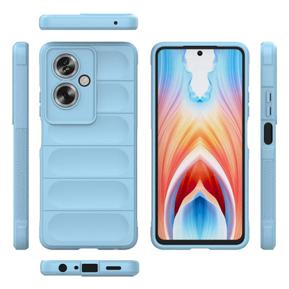 OPPO A79 5G Global Magic Shield TPU + Flannel Phone Case: Durable, Non-toxic, Easy Access, Stylish Design