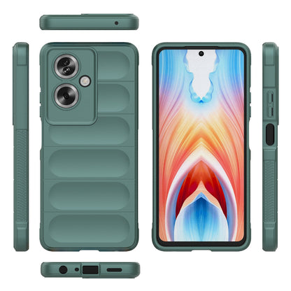 OPPO A79 5G Global Magic Shield TPU + Flannel Phone Case: Durable, Non-toxic, Easy Access, Stylish Design