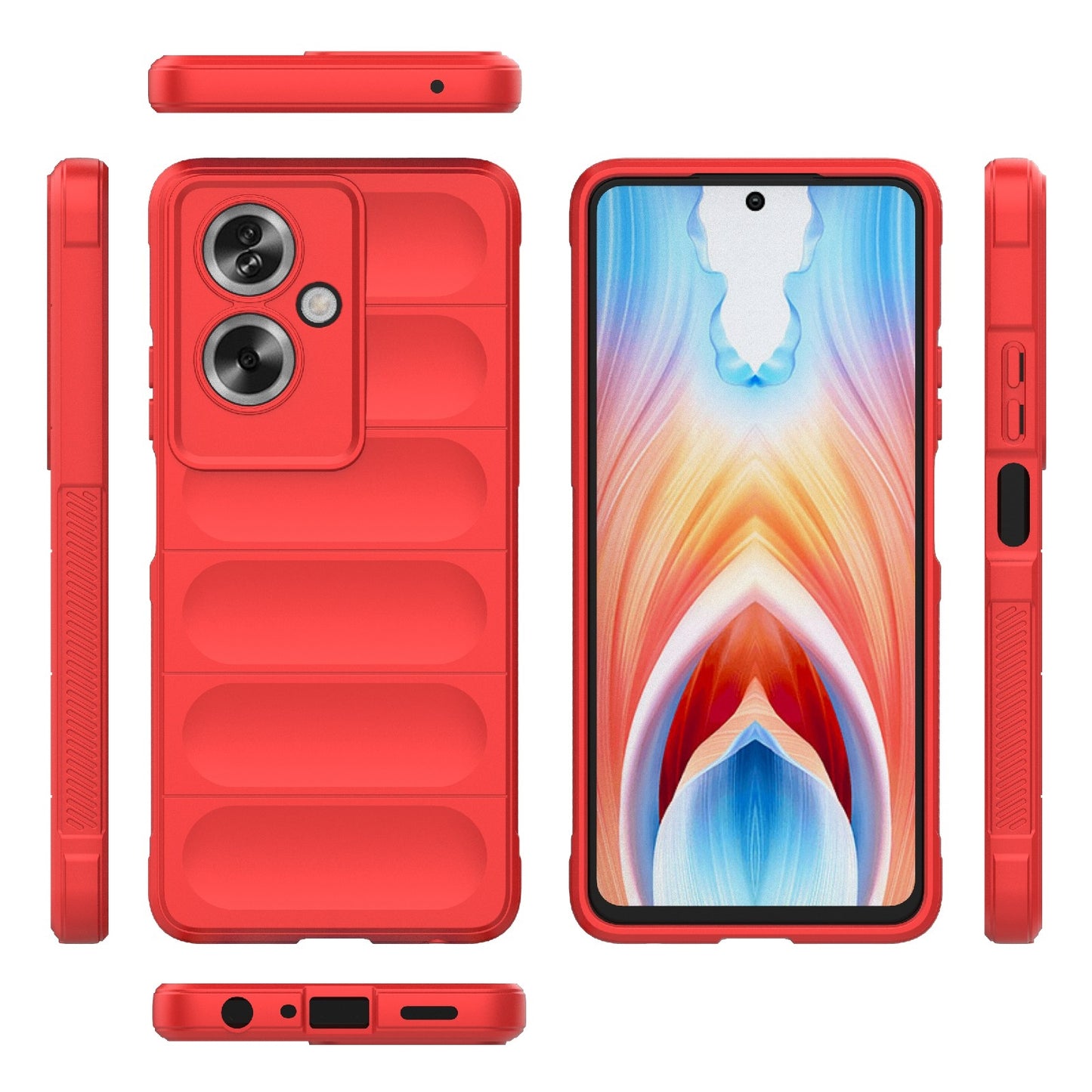 OPPO A79 5G Global Magic Shield TPU + Flannel Phone Case: Durable, Non-toxic, Easy Access, Stylish Design